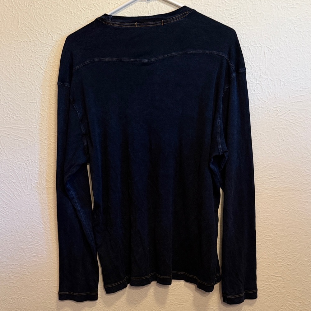 🌵🌵🌵3 for 12$🌵🌵🌵Men's Jake Agave Dark Blue Denim Long Sleeve TShirt-Large - Picture 9 of 10
